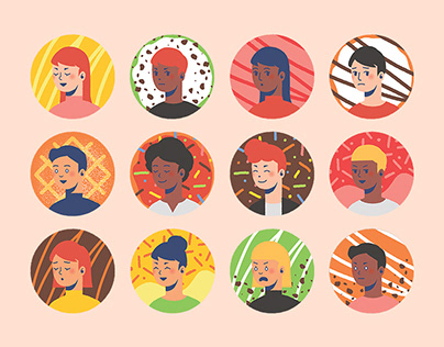 Colourful Profile Avatar Collection