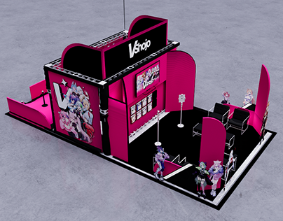 VShojo @ Anime Expo - Booth Design