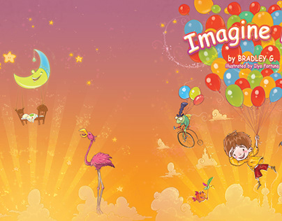 Illustrations for children's book IMAGINE LAD (2016)