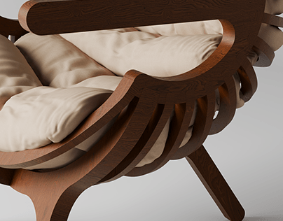 Shell lounge chair by Blanca (asset project)