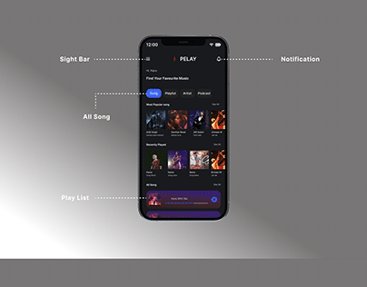 music app ui design