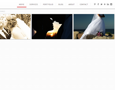 In-Progress: Photography Site (Web View)