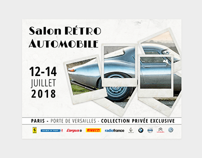 Affiche rétro Salon Automobile : Print