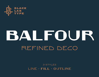 Balfour : Refined Art Deco Revival Font