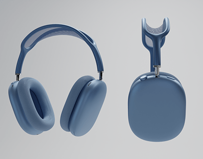 AirPods Max made in Blender
