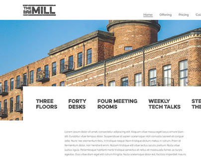 The Mill - Website Mockup
