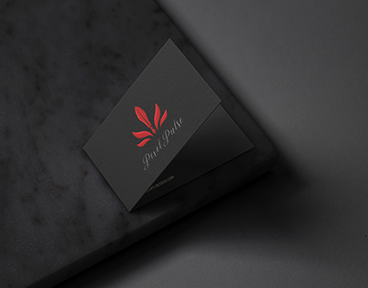 Folded Luxury Business Card | Mockup | Card