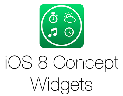 iOS 8 Widgets Concept