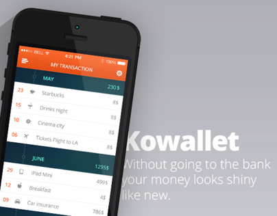 Kowallet app design