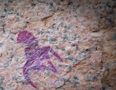 Cave paintings in Spitzkoppe
