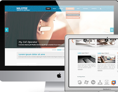 Nilotee - Responsive One Page Template