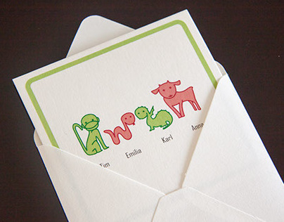 Family stationary with Chinese Zodiac signs