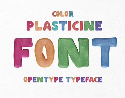 Color Plasticine Font