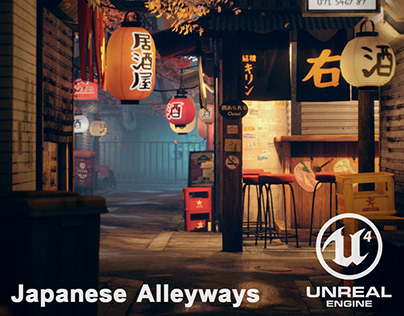 Japanese Alleyways - Real-time Environment