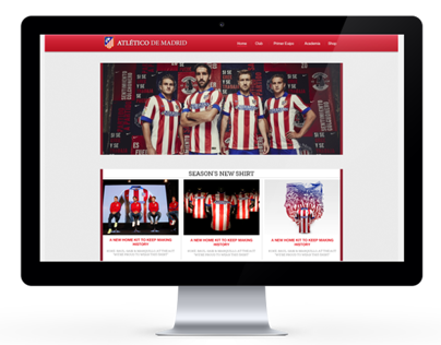 Atlético de Madrid Webdesign