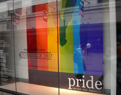 Macy's Celebrates Pride Window Display