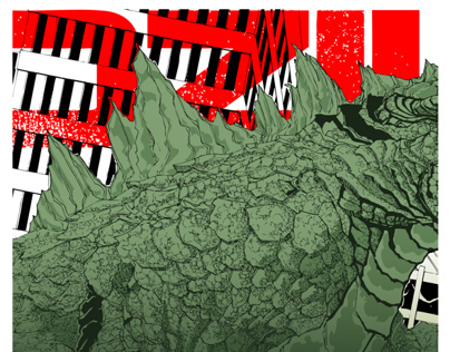 Godzilla Tryptich 02 of 03
