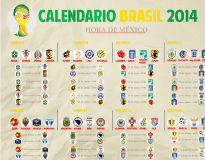 Calendar of Brazil 2014