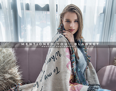 Mentioned You Blanket | Product Photography