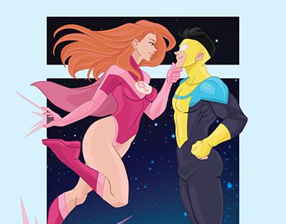 Invincible- Mark and Eve Illustration