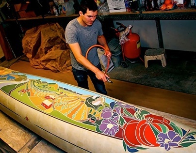 "Ambrosia" Canoe Mural
