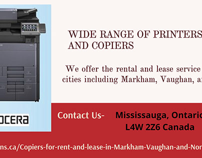 Wide Range of Printers and Copiers