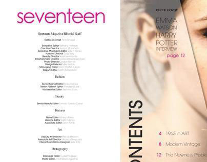 Seventeen Magazine - Redesign