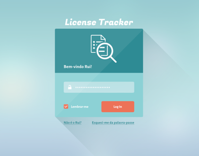 License Tracker - User Interface Design