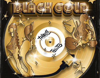 BLACK GOLD Vinyl Cover Art