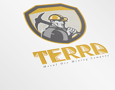 Terra Metal Ore Logo