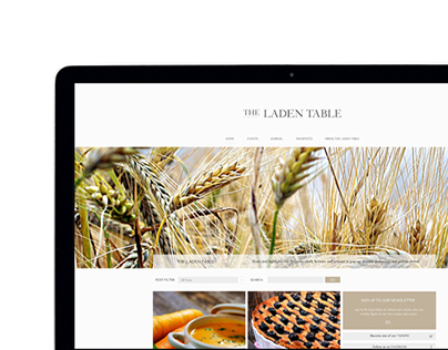 The Laden Table - Website and Logo design