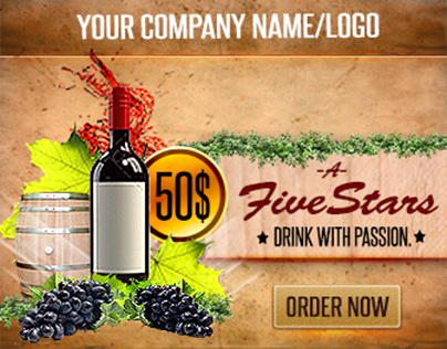 Wine & Beverages Promotion Banners
