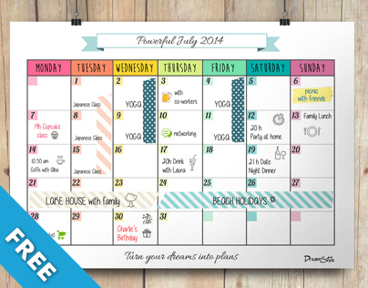 Calendar Monthly Planner - Free Printable