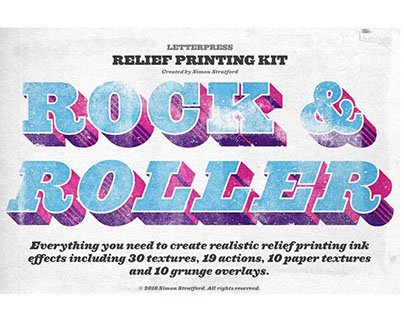Rock & Roller letterpress kit