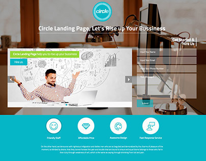 Circle Landing page (colabs project for puriwp)
