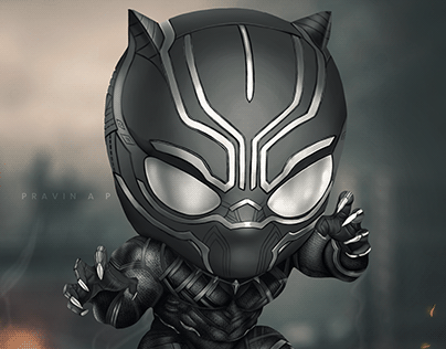 Marvel Character (Black Panther) Digital Art