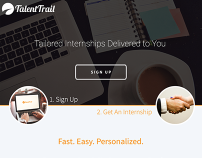 TalentTrail Alpha Web Launch Mockup
