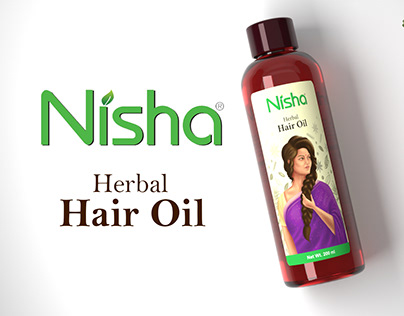 Label Design ( Nisha Hair Oil )