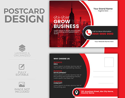 Corporate postcard design