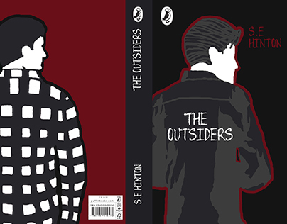 The Outsiders Book cover (Front,spine and back)