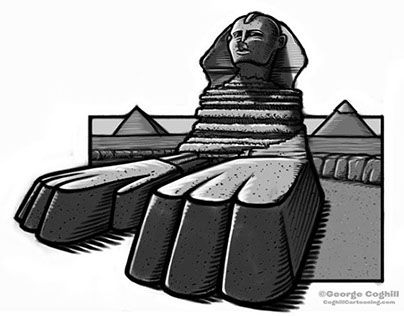 Sphinx Cartoon Sketch 3