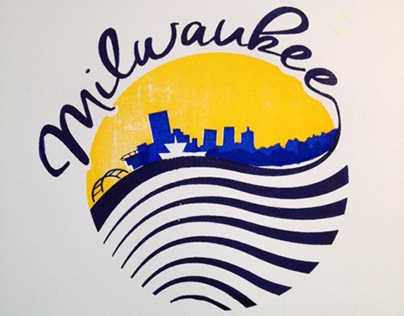Milwaukee Skyline Screen Print