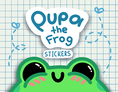 Telegram stickerpack Pupa the frog