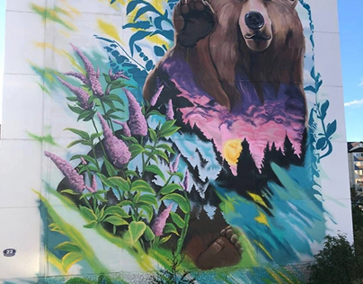 Street art "Heat of Yamal" organized GRAFFITI RUSSIA