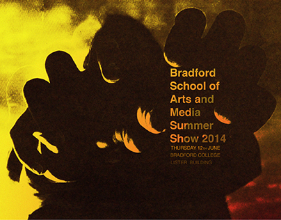 Bradford School of Arts and Media Summer Show poster
