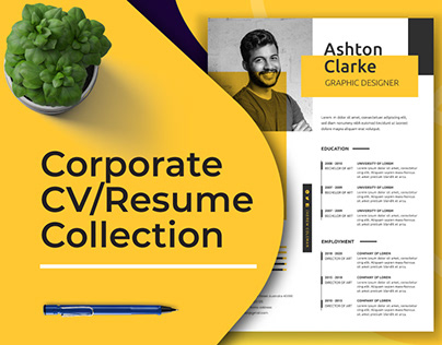 Corporate, Minimalist CV/Resume Collection