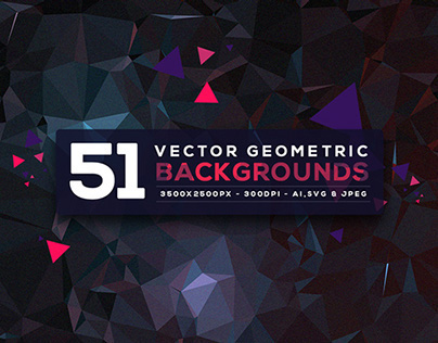 51 Vector Geometric Backgrounds