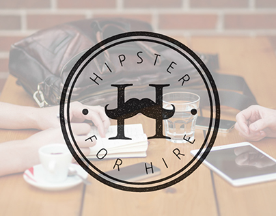 Hipster for Hire | Logo Design