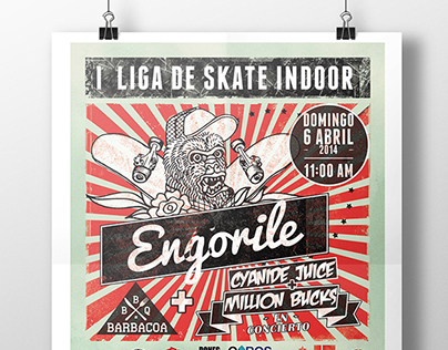Engorile "I liga skate indoor"
