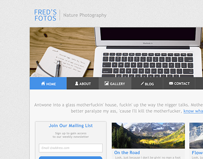 Fred's Fotos Mockup